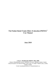 English Patient-Rated Tennis Elbow Evaluation (PRTEE) User Manual