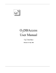 O2 DBAccess User Manual (O2C Interface)