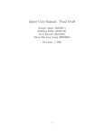 Quest User Manual - Final Draft - the David R. Cheriton School of