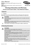 User Manual Cleaning Instructions and Warranty