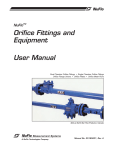 Orifice Fittings and Equipment User Manual