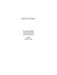 Quest User Manual - University of Waterloo