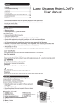 Laser Distance Meter LDM70 User Manual