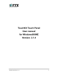 TouchKit Touch Panel User manual for Windows9X/ME Version: 3.1.4