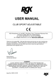 RGK Sport Wheelchair Instruction Manual