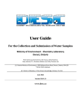 User Manual - Dorset Environmental Science Centre