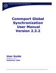 Commport Global Synchronization User Manual Version 2.3.2