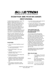 RADARTRON 1400C MOISTURE SENSOR USER'S MANUAL