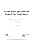 Gandhi Washington Method Support Tool User Manual