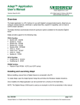 Adept™ Application User's Manual