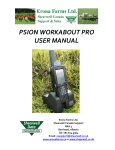 PSION WORKABOUT PRO USER MANUAL