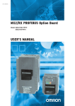 MX2/RX PROFIBUS Option Board USER'S MANUAL