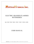 ELECTRIC GRANDES FLAMMES ROTISSERIES USER MANUAL