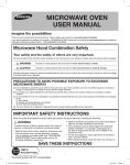 MICROWAVE OVEN USER MANUAL - Canadian Appliance Source