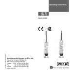 WIKA LS-10 and LH-10 Submersible Level Transmitters User Manual