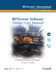 RETScreen Software Online User Manual