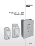 PF Softstarters User manual 5A to 1250A