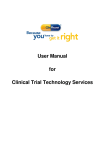 User Manual for Clinical Trial Technology Services