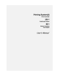 Printing System(2)/UG-1/IB-1 User's Manual