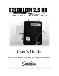 Ezee Kleen 2.5 HD User's Manual Rev Jan 2012