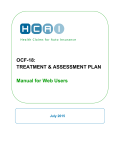 OCF-18 Treatment Plan - Web User Manual