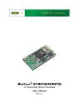 MiniCore RCM5700/RCM6700 User's Manual