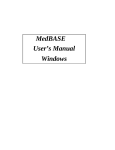 MedBASE User's Manual Windows