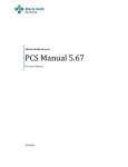 PCS - User Manual - Meditech 5.67