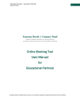 Online Booking Tool User Manual for Educational