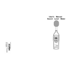 User's Manual Sound Level Meter