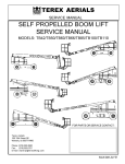 SELF PROPELLED BOOM LIFT SERVICE MANUAL