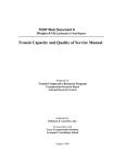 Transit Capacity and Quality of Service Manual (Part A)