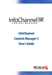 InfoChannel Content Manager 5 User's Guide