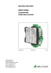 Operating instructions SINEAX VC604s Programmable Safety Value