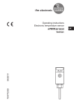 Operating instructions Electronic temperature sensor TN7531