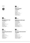 Istruzioni per l'uso Operating Instructions Mode d'emploi