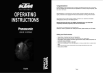 OPERATING INSTRUCTIONS