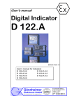 Productdescription / user Manual D 122.A