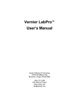 Vernier LabPro™ User's Manual