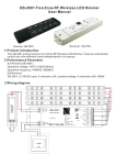 UB-2801 Five Zone RF Wireless LED Dimmer User Manual