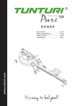 User manual Tunturi Pure 8 1 Rower OM-20141216 - Fitness