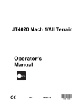Ditch Witch JT4020 Mach1/All Terrain Operators Manual