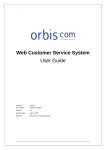 Web Customer Service System User Guide