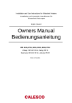 Owners Manual Bedienungsanleitung Owners Manual