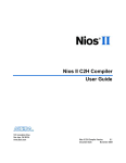Nios II C2H Compiler User Guide