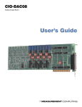 CIO-DAC08 User's Guide - from Measurement Computing