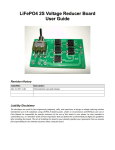 LiFePO4 2S Voltage Reducer Board User Guide