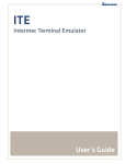 Intermec Terminal Emulator (ITE) User's Guide