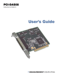 PCI-DAS08 User's Guide - from Measurement Computing