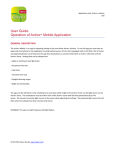 User Guide: Operation of Active+ Mobile Application